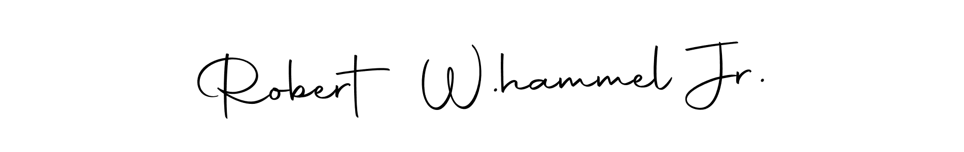 Make a beautiful signature design for name Robert W.hammel Jr.. With this signature (Autography-DOLnW) style, you can create a handwritten signature for free. Robert W.hammel Jr. signature style 10 images and pictures png