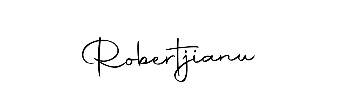 Create a beautiful signature design for name Robertjianu. With this signature (Autography-DOLnW) fonts, you can make a handwritten signature for free. Robertjianu signature style 10 images and pictures png