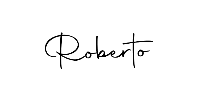 Use a signature maker to create a handwritten signature online. With this signature software, you can design (Autography-DOLnW) your own signature for name Roberto. Roberto signature style 10 images and pictures png