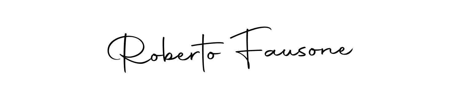 You can use this online signature creator to create a handwritten signature for the name Roberto Fausone. This is the best online autograph maker. Roberto Fausone signature style 10 images and pictures png