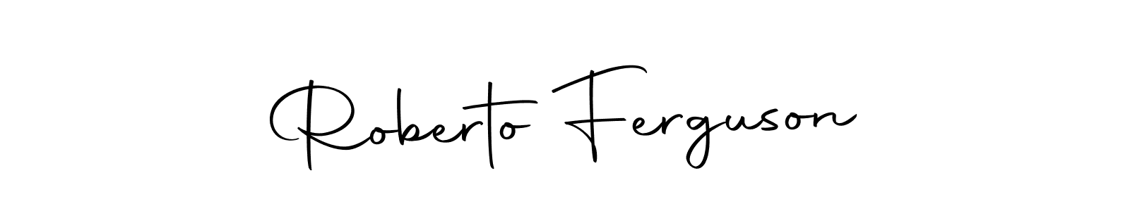 Create a beautiful signature design for name Roberto Ferguson. With this signature (Autography-DOLnW) fonts, you can make a handwritten signature for free. Roberto Ferguson signature style 10 images and pictures png
