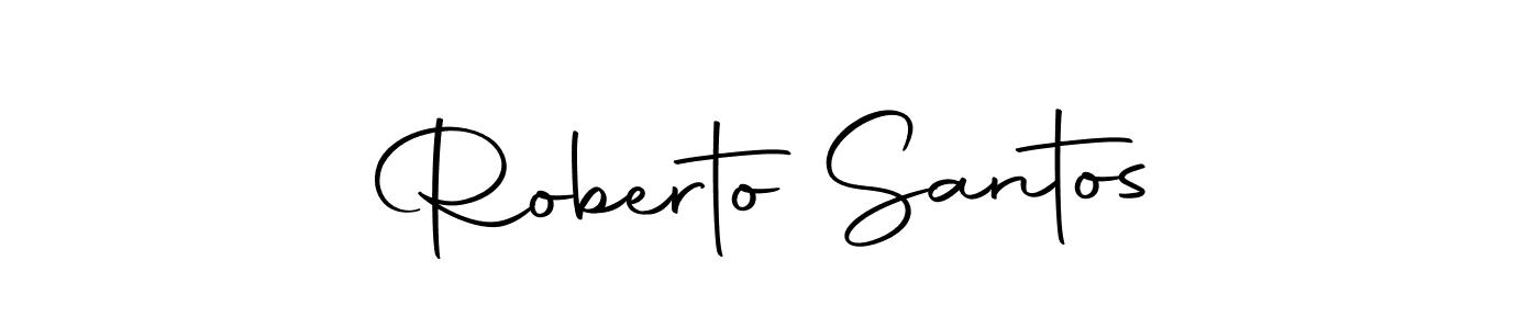 You should practise on your own different ways (Autography-DOLnW) to write your name (Roberto Santos) in signature. don't let someone else do it for you. Roberto Santos signature style 10 images and pictures png