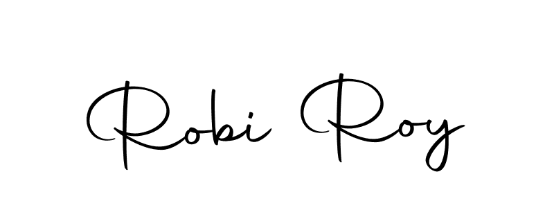 Create a beautiful signature design for name Robi Roy. With this signature (Autography-DOLnW) fonts, you can make a handwritten signature for free. Robi Roy signature style 10 images and pictures png