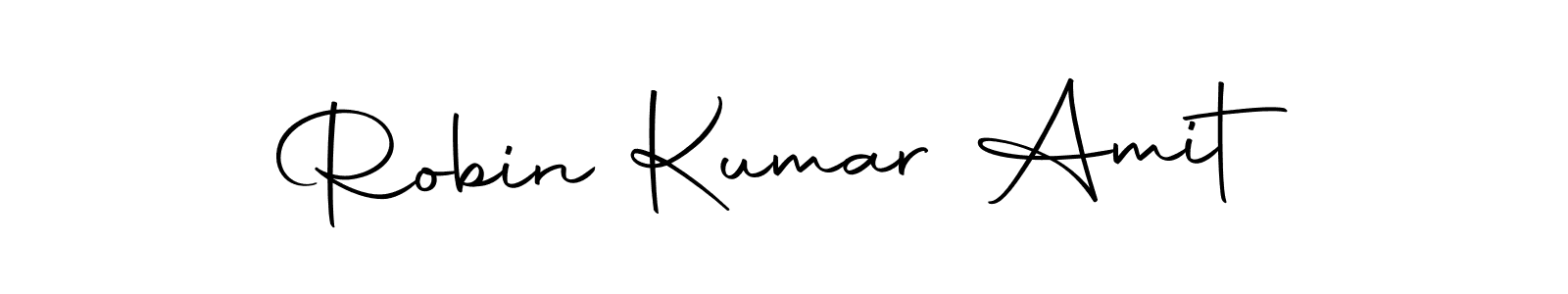 Create a beautiful signature design for name Robin Kumar Amit. With this signature (Autography-DOLnW) fonts, you can make a handwritten signature for free. Robin Kumar Amit signature style 10 images and pictures png