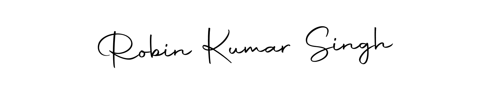 Design your own signature with our free online signature maker. With this signature software, you can create a handwritten (Autography-DOLnW) signature for name Robin Kumar Singh. Robin Kumar Singh signature style 10 images and pictures png