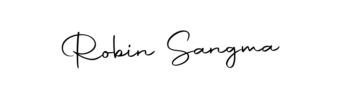 Use a signature maker to create a handwritten signature online. With this signature software, you can design (Autography-DOLnW) your own signature for name Robin Sangma. Robin Sangma signature style 10 images and pictures png