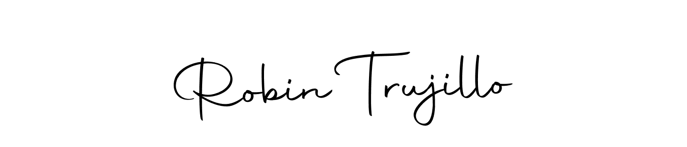 You should practise on your own different ways (Autography-DOLnW) to write your name (Robin Trujillo) in signature. don't let someone else do it for you. Robin Trujillo signature style 10 images and pictures png