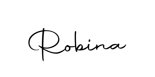 Robina stylish signature style. Best Handwritten Sign (Autography-DOLnW) for my name. Handwritten Signature Collection Ideas for my name Robina. Robina signature style 10 images and pictures png