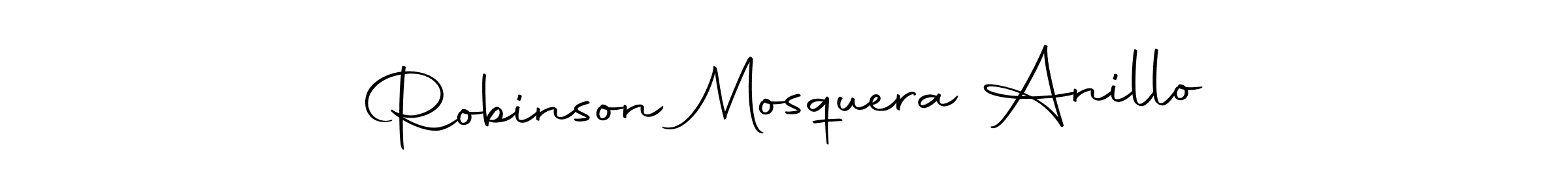 Create a beautiful signature design for name Robinson Mosquera Anillo. With this signature (Autography-DOLnW) fonts, you can make a handwritten signature for free. Robinson Mosquera Anillo signature style 10 images and pictures png