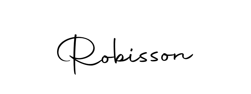 Use a signature maker to create a handwritten signature online. With this signature software, you can design (Autography-DOLnW) your own signature for name Robisson. Robisson signature style 10 images and pictures png