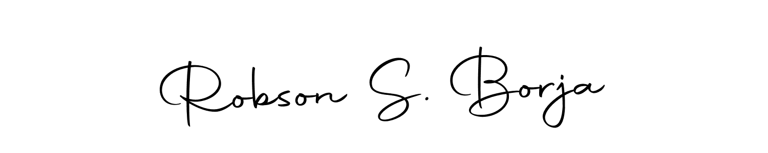 Use a signature maker to create a handwritten signature online. With this signature software, you can design (Autography-DOLnW) your own signature for name Robson S. Borja. Robson S. Borja signature style 10 images and pictures png