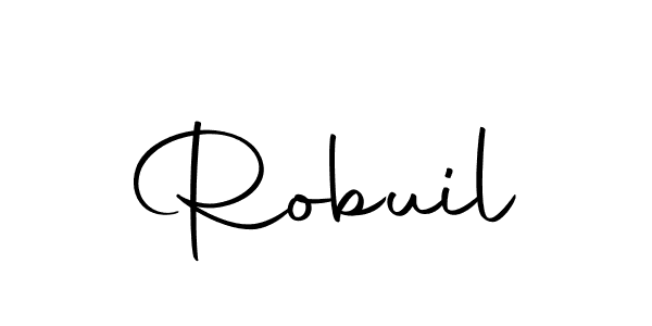 You should practise on your own different ways (Autography-DOLnW) to write your name (Robuil) in signature. don't let someone else do it for you. Robuil signature style 10 images and pictures png