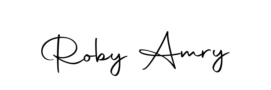 Roby Amry stylish signature style. Best Handwritten Sign (Autography-DOLnW) for my name. Handwritten Signature Collection Ideas for my name Roby Amry. Roby Amry signature style 10 images and pictures png