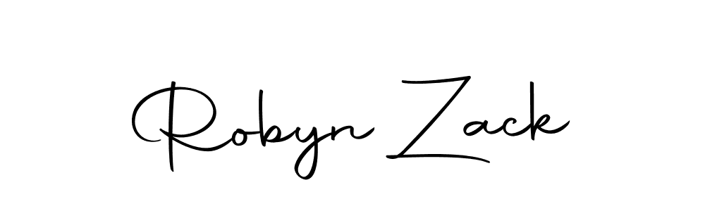 Use a signature maker to create a handwritten signature online. With this signature software, you can design (Autography-DOLnW) your own signature for name Robyn Zack. Robyn Zack signature style 10 images and pictures png