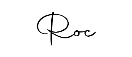 Upgrade your professional image with Roc signature created with Autography-DOLnW font. Fast, free, and watermark-free download. Roc signature style 10 images and pictures png