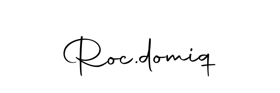 The best way (Autography-DOLnW) to make a short signature is to pick only two or three words in your name. The name Roc.domiq include a total of six letters. For converting this name. Roc.domiq signature style 10 images and pictures png