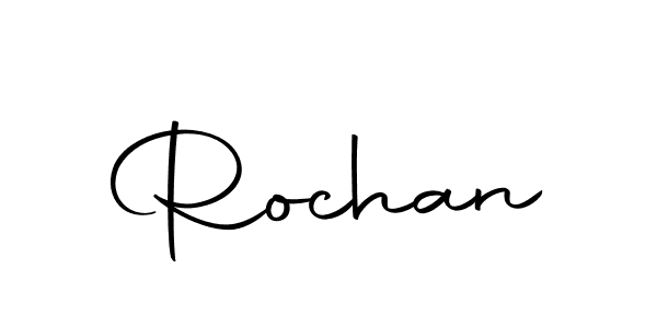 Make a beautiful signature design for name Rochan. With this signature (Autography-DOLnW) style, you can create a handwritten signature for free. Rochan signature style 10 images and pictures png