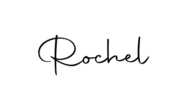 Design your own signature with our free online signature maker. With this signature software, you can create a handwritten (Autography-DOLnW) signature for name Rochel. Rochel signature style 10 images and pictures png