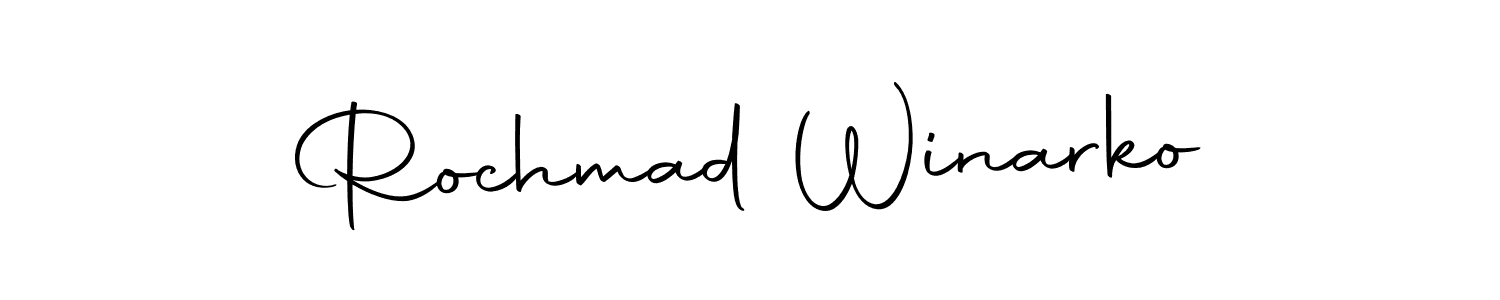 Design your own signature with our free online signature maker. With this signature software, you can create a handwritten (Autography-DOLnW) signature for name Rochmad Winarko. Rochmad Winarko signature style 10 images and pictures png