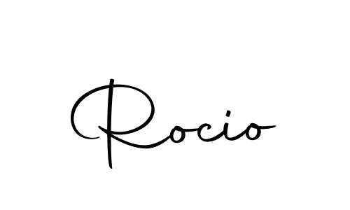 Make a beautiful signature design for name Rocio. With this signature (Autography-DOLnW) style, you can create a handwritten signature for free. Rocio signature style 10 images and pictures png