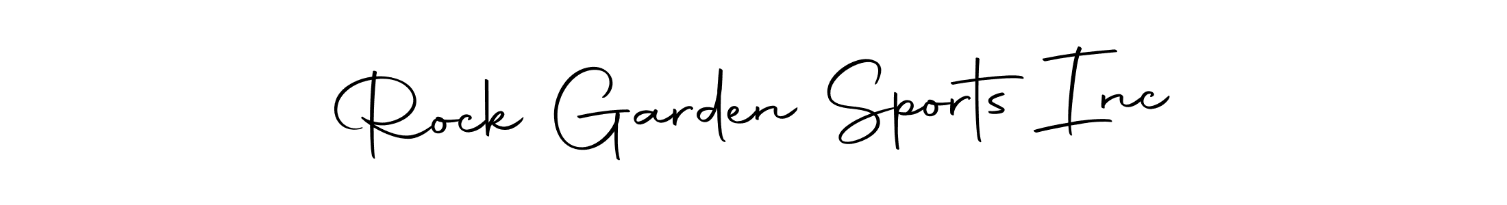 Make a short Rock Garden Sports Inc signature style. Manage your documents anywhere anytime using Autography-DOLnW. Create and add eSignatures, submit forms, share and send files easily. Rock Garden Sports Inc signature style 10 images and pictures png