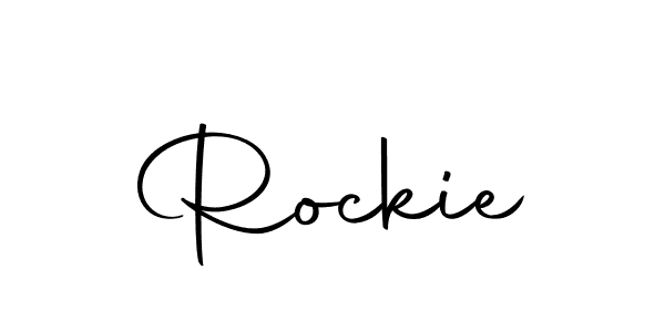 The best way (Autography-DOLnW) to make a short signature is to pick only two or three words in your name. The name Rockie include a total of six letters. For converting this name. Rockie signature style 10 images and pictures png