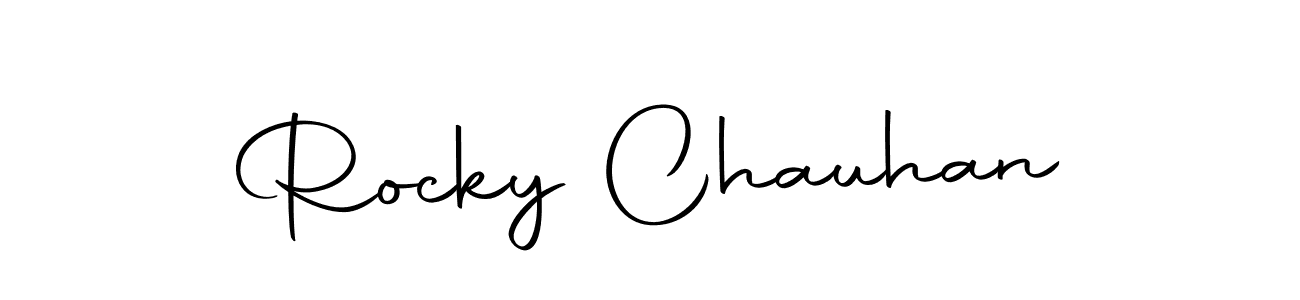 Use a signature maker to create a handwritten signature online. With this signature software, you can design (Autography-DOLnW) your own signature for name Rocky Chauhan. Rocky Chauhan signature style 10 images and pictures png