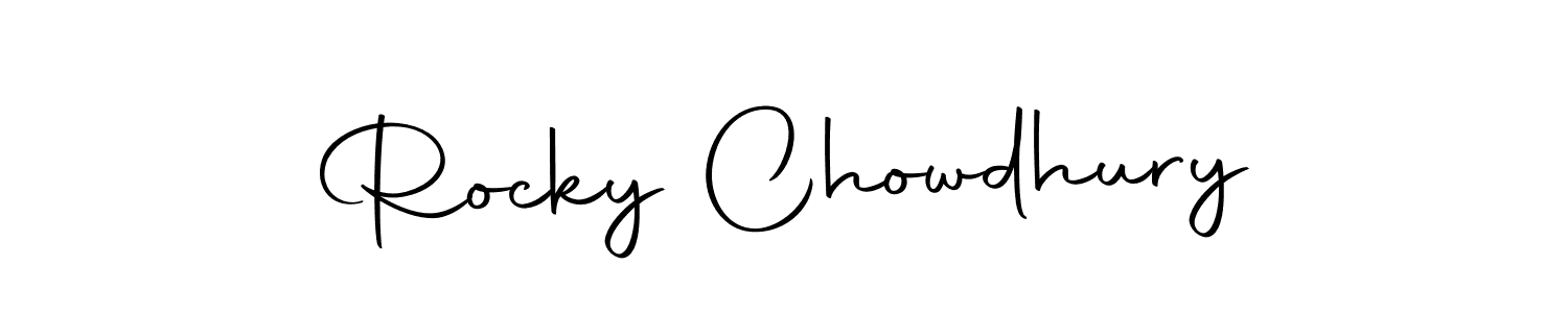 Rocky Chowdhury stylish signature style. Best Handwritten Sign (Autography-DOLnW) for my name. Handwritten Signature Collection Ideas for my name Rocky Chowdhury. Rocky Chowdhury signature style 10 images and pictures png