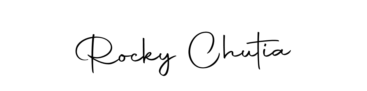 Make a beautiful signature design for name Rocky Chutia. With this signature (Autography-DOLnW) style, you can create a handwritten signature for free. Rocky Chutia signature style 10 images and pictures png