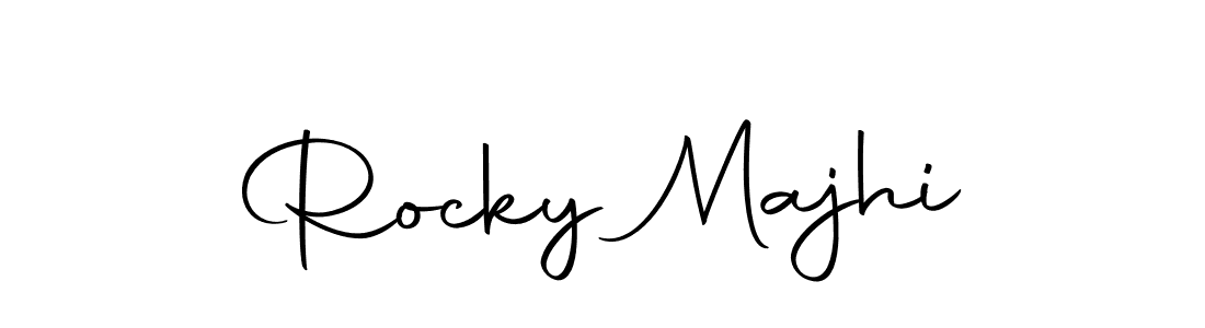 Make a beautiful signature design for name Rocky Majhi. With this signature (Autography-DOLnW) style, you can create a handwritten signature for free. Rocky Majhi signature style 10 images and pictures png