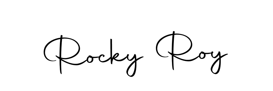 Design your own signature with our free online signature maker. With this signature software, you can create a handwritten (Autography-DOLnW) signature for name Rocky Roy. Rocky Roy signature style 10 images and pictures png