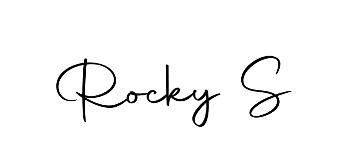 This is the best signature style for the Rocky S name. Also you like these signature font (Autography-DOLnW). Mix name signature. Rocky S signature style 10 images and pictures png