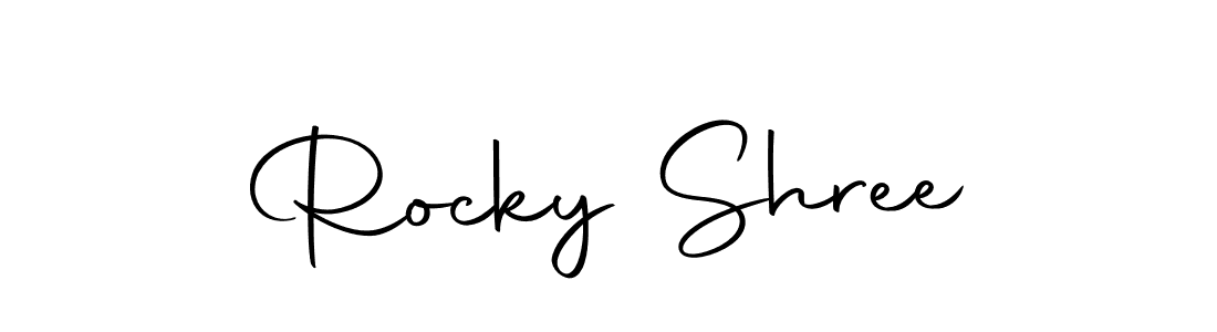 Once you've used our free online signature maker to create your best signature Autography-DOLnW style, it's time to enjoy all of the benefits that Rocky Shree name signing documents. Rocky Shree signature style 10 images and pictures png