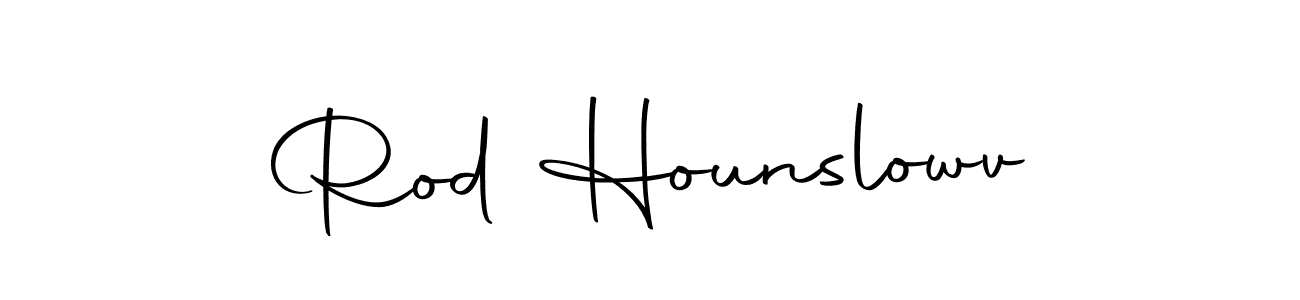 This is the best signature style for the Rod Hounslowv name. Also you like these signature font (Autography-DOLnW). Mix name signature. Rod Hounslowv signature style 10 images and pictures png