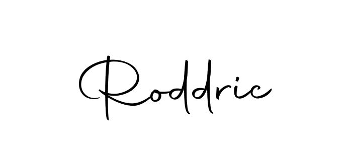 How to make Roddric name signature. Use Autography-DOLnW style for creating short signs online. This is the latest handwritten sign. Roddric signature style 10 images and pictures png
