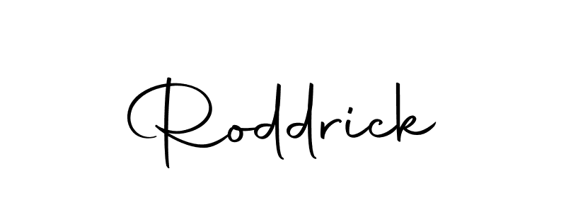 Design your own signature with our free online signature maker. With this signature software, you can create a handwritten (Autography-DOLnW) signature for name Roddrick. Roddrick signature style 10 images and pictures png