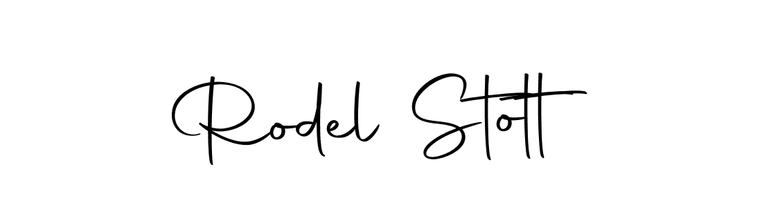 Create a beautiful signature design for name Rodel Stott. With this signature (Autography-DOLnW) fonts, you can make a handwritten signature for free. Rodel Stott signature style 10 images and pictures png