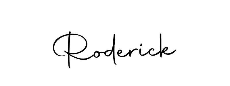 Create a beautiful signature design for name Roderick. With this signature (Autography-DOLnW) fonts, you can make a handwritten signature for free. Roderick signature style 10 images and pictures png