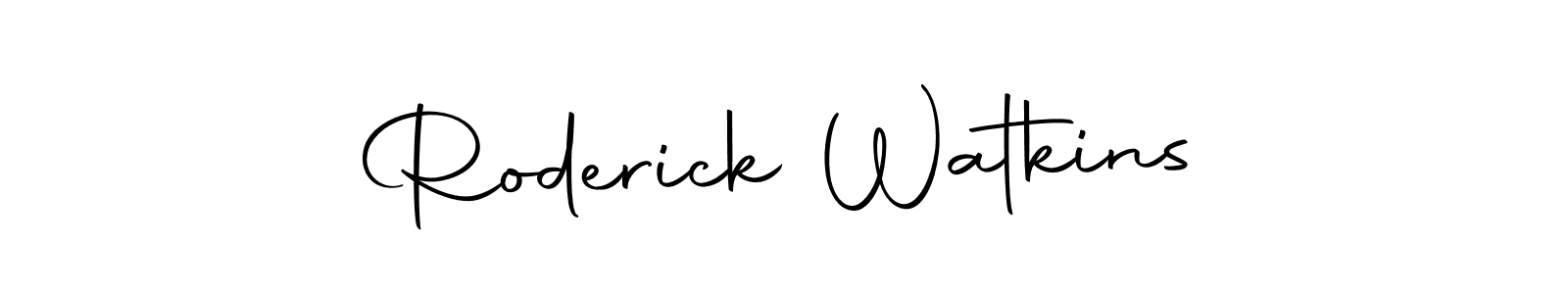 Make a beautiful signature design for name Roderick Watkins. Use this online signature maker to create a handwritten signature for free. Roderick Watkins signature style 10 images and pictures png