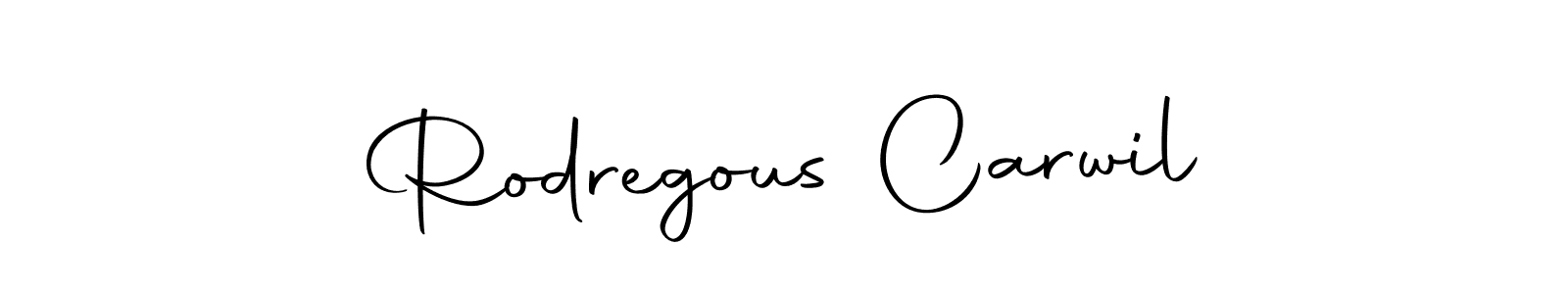 This is the best signature style for the Rodregous Carwil name. Also you like these signature font (Autography-DOLnW). Mix name signature. Rodregous Carwil signature style 10 images and pictures png