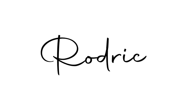 How to make Rodric name signature. Use Autography-DOLnW style for creating short signs online. This is the latest handwritten sign. Rodric signature style 10 images and pictures png