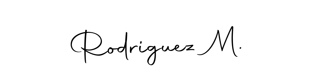 How to make Rodriguez M. name signature. Use Autography-DOLnW style for creating short signs online. This is the latest handwritten sign. Rodriguez M. signature style 10 images and pictures png