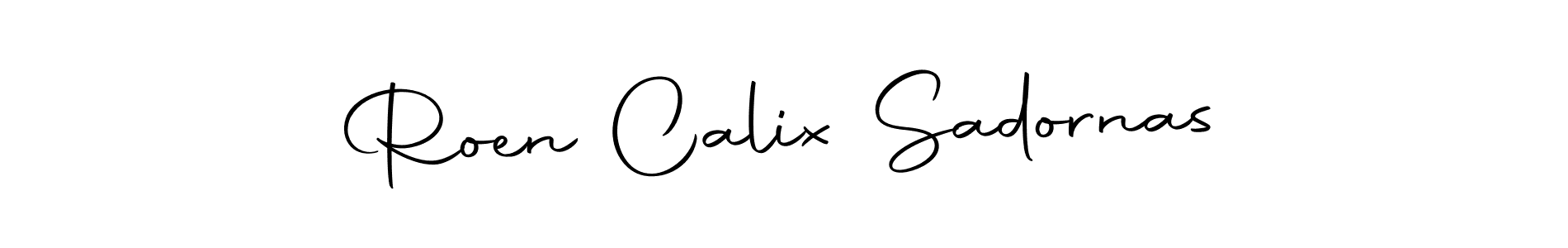 It looks lik you need a new signature style for name Roen Calix Sadornas. Design unique handwritten (Autography-DOLnW) signature with our free signature maker in just a few clicks. Roen Calix Sadornas signature style 10 images and pictures png