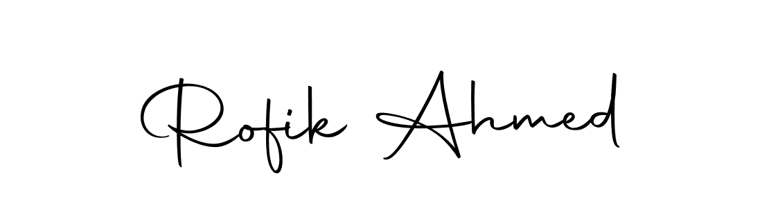 Create a beautiful signature design for name Rofik Ahmed. With this signature (Autography-DOLnW) fonts, you can make a handwritten signature for free. Rofik Ahmed signature style 10 images and pictures png