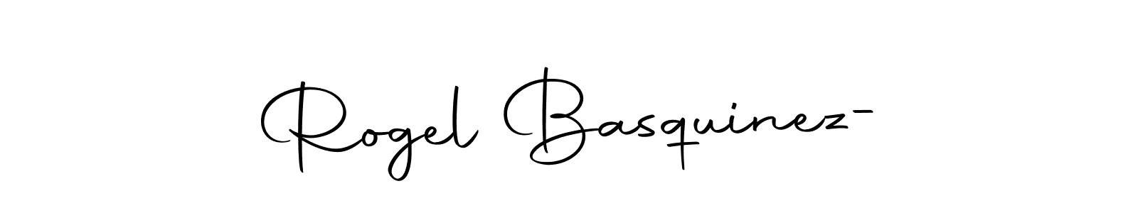 Design your own signature with our free online signature maker. With this signature software, you can create a handwritten (Autography-DOLnW) signature for name Rogel Basquinez-. Rogel Basquinez- signature style 10 images and pictures png