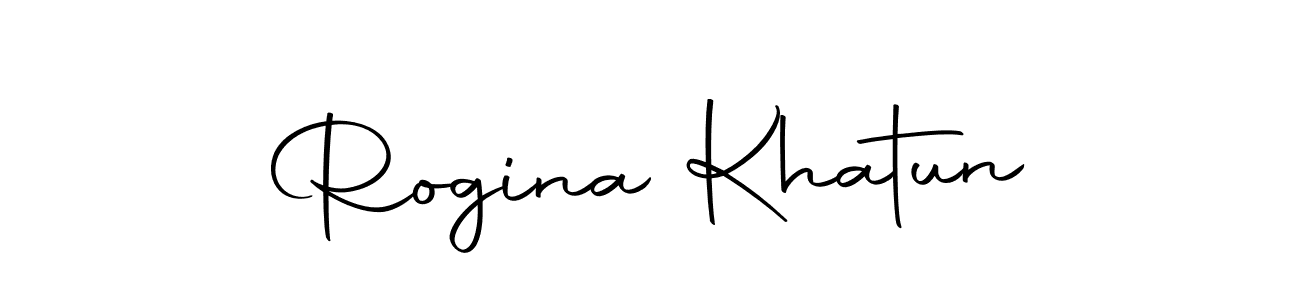 Design your own signature with our free online signature maker. With this signature software, you can create a handwritten (Autography-DOLnW) signature for name Rogina Khatun. Rogina Khatun signature style 10 images and pictures png