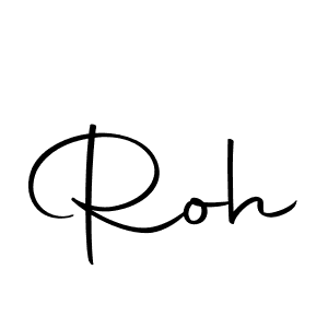 How to make Roh name signature. Use Autography-DOLnW style for creating short signs online. This is the latest handwritten sign. Roh signature style 10 images and pictures png