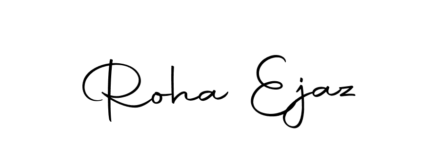 Use a signature maker to create a handwritten signature online. With this signature software, you can design (Autography-DOLnW) your own signature for name Roha Ejaz. Roha Ejaz signature style 10 images and pictures png