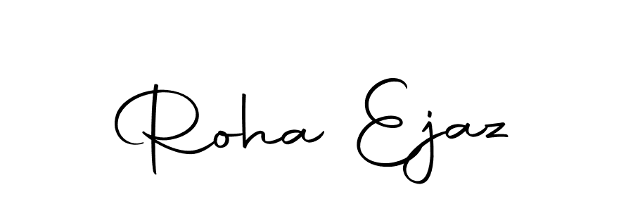 Use a signature maker to create a handwritten signature online. With this signature software, you can design (Autography-DOLnW) your own signature for name Roha Ejaz. Roha Ejaz signature style 10 images and pictures png