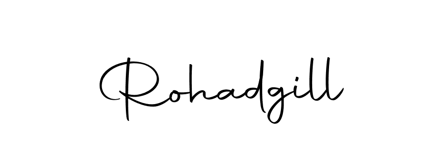 Rohadgill stylish signature style. Best Handwritten Sign (Autography-DOLnW) for my name. Handwritten Signature Collection Ideas for my name Rohadgill. Rohadgill signature style 10 images and pictures png